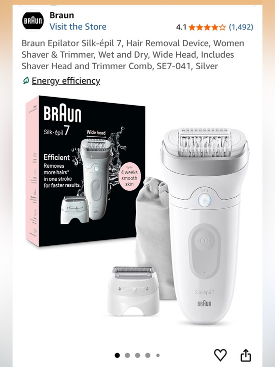 braun Other - Braun Epilator Silk-épil 7 Hair Removal Device Shaver Trimmer Wet  dry SE7-041